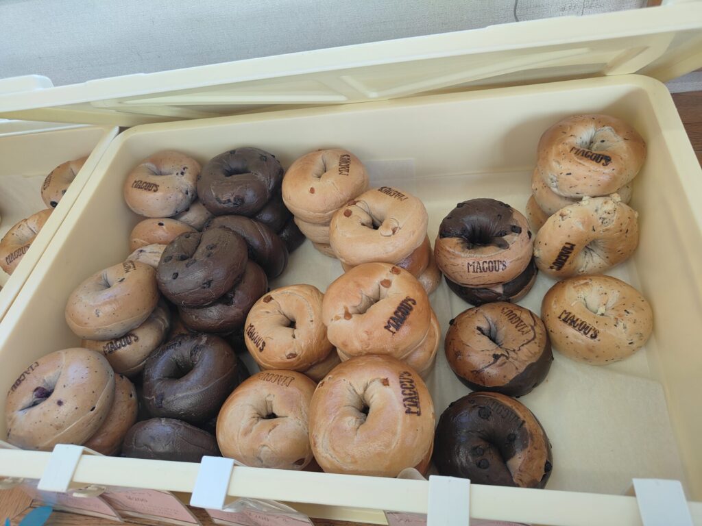 マコーズベーグルのベーグルたち