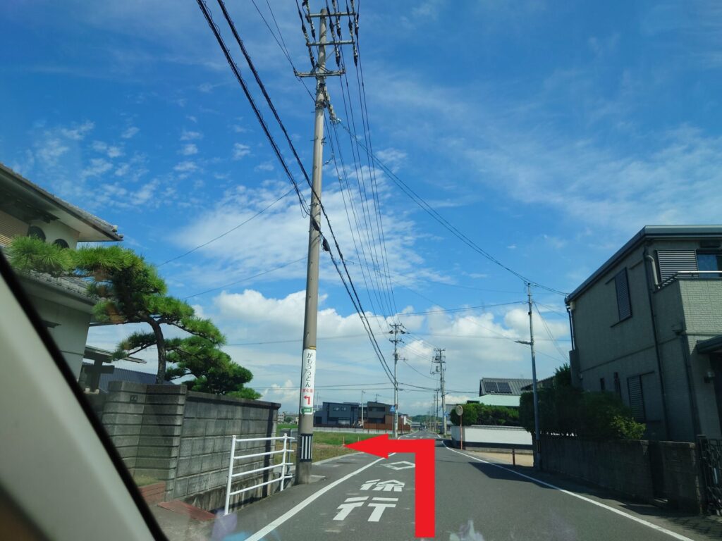 がもううどん　近道　裏道