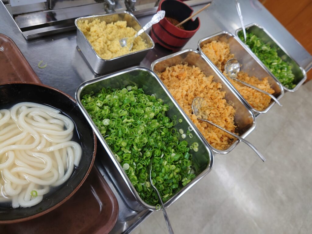 高松うどん　上原屋本店　薬味