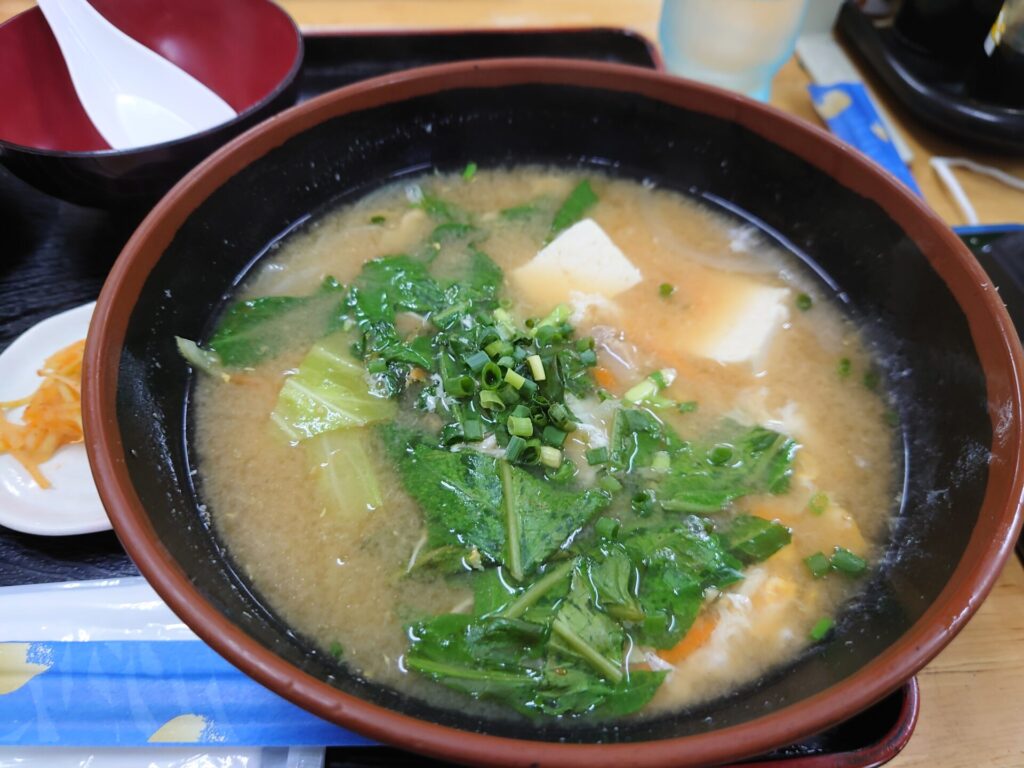 石川の駅　味噌汁定食