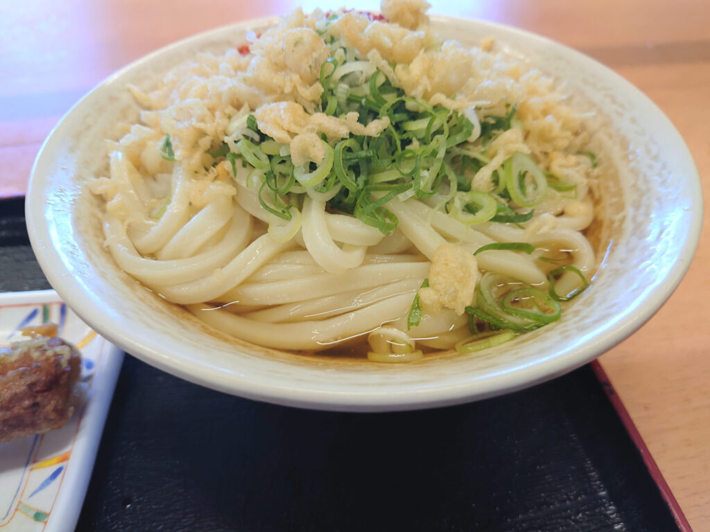 高松うどん　かすが町市場　かけうどん