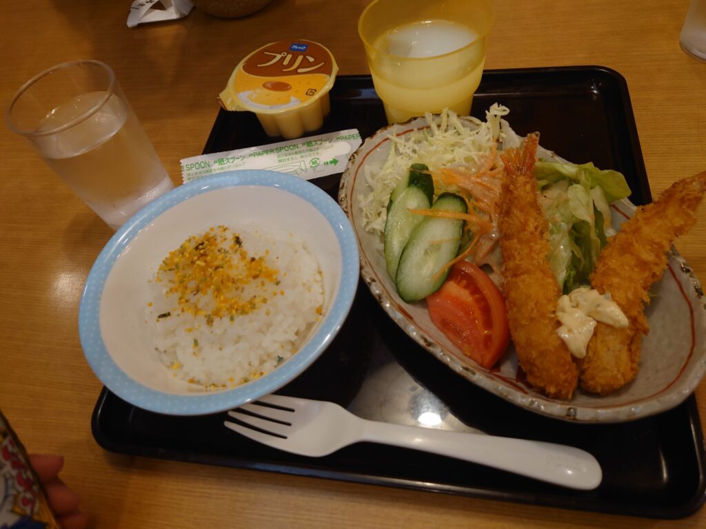 居食屋うましの　ミニエビフライセット