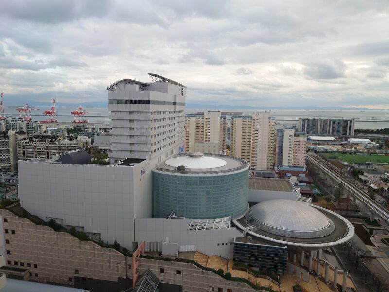 神戸シェラトンクラブジャパニーズスイートから見える外の景色