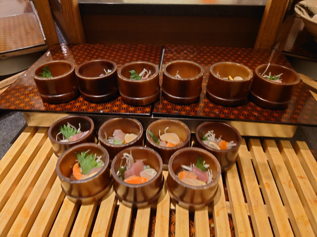 神戸シェラトン　レストラン　夕食　ガーデンカフェ