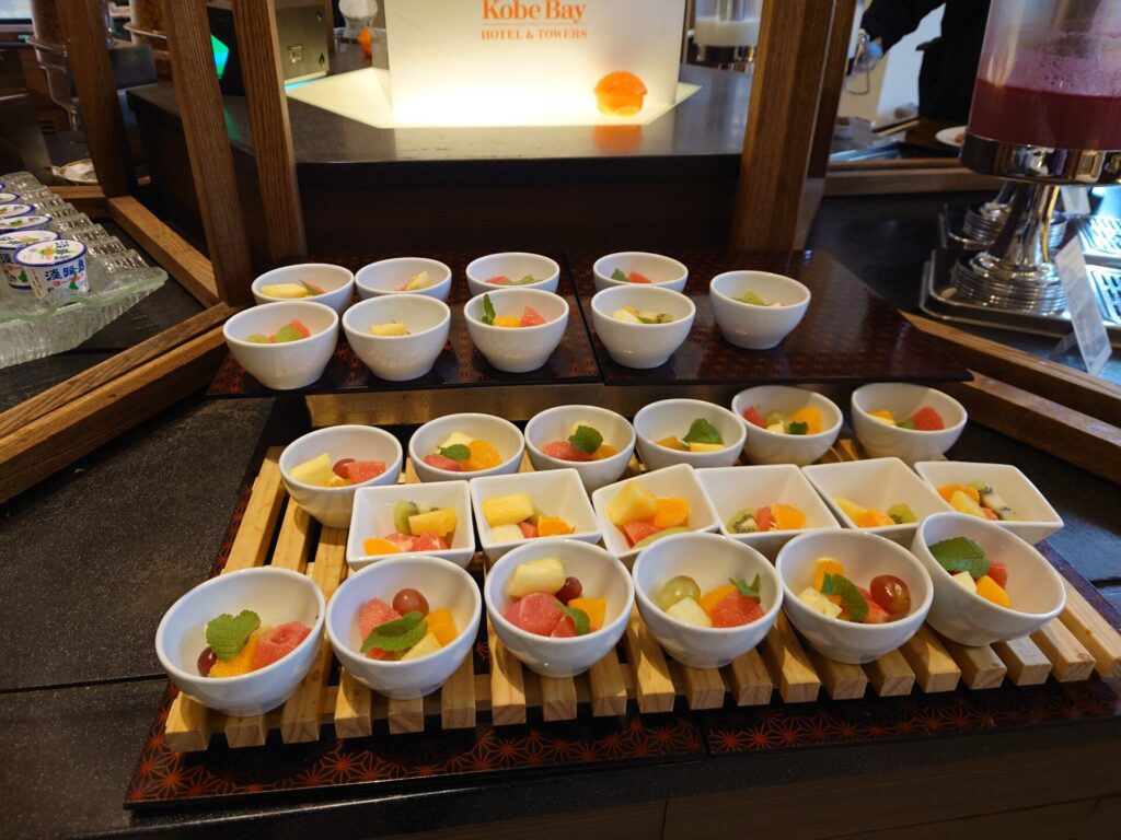 神戸シェラトン　ガーデンカフェ　モーニング　朝食