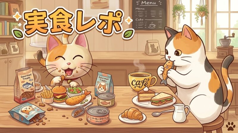 たびパン、カフェのお店で実食するシーン