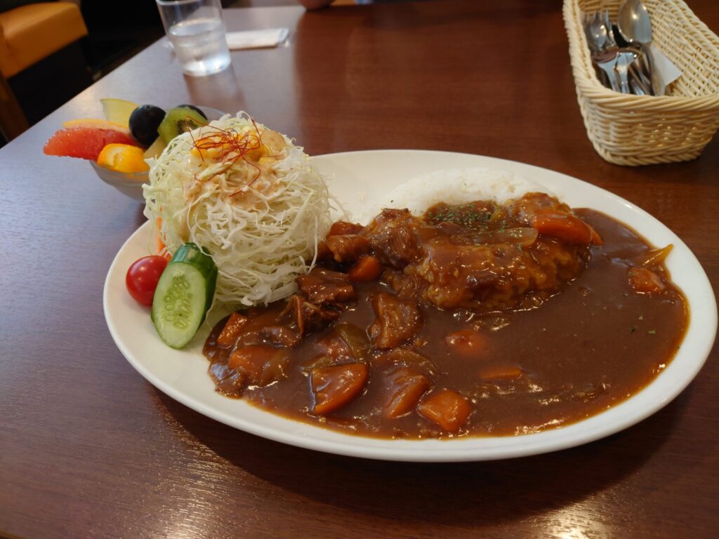 宇多津町カフェ　はまきた珈琲　メニュー　特製カレーランチ