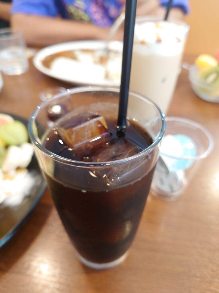 宇多津町カフェ　はまきた珈琲　メニュー　ランチ　アイスコーヒー