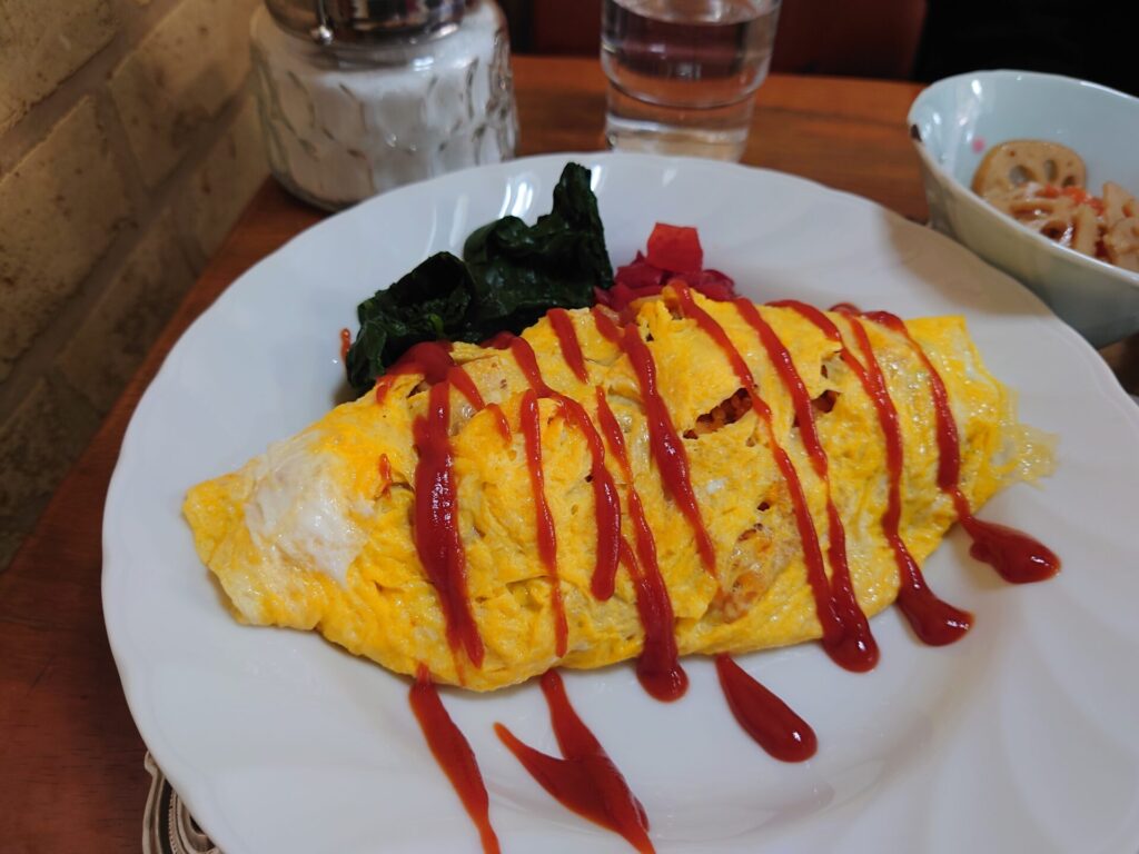 善通寺カフェ　寿苑　メニュー　オムライス