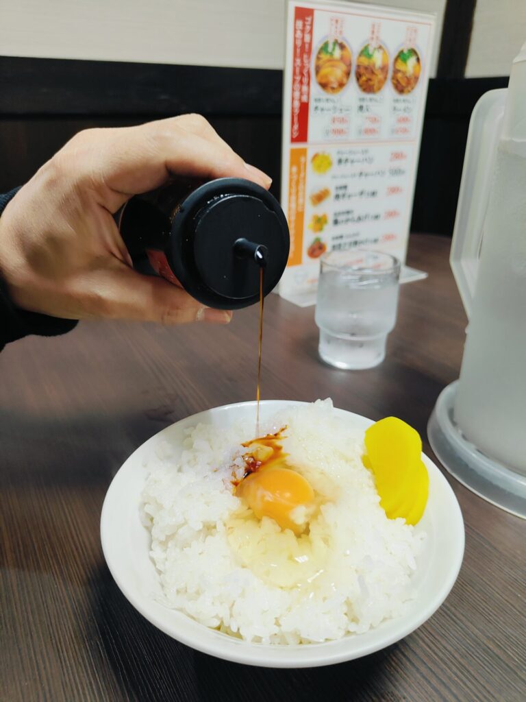 徳島ラーメン　おすすめ　大孫　だいそん　サイドメニュー　ご飯　卵かけご飯
