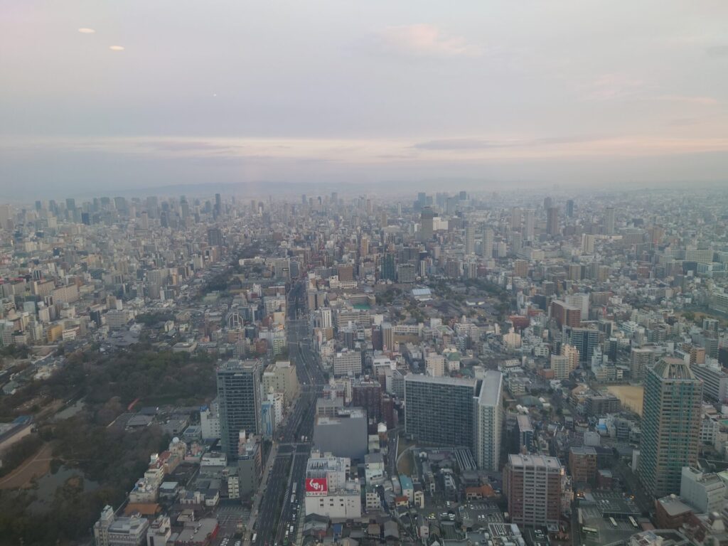 大阪旅行　大阪マリオット都ホテル　景色