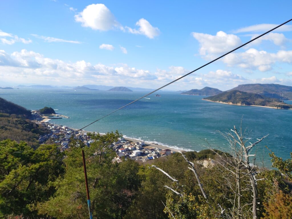 小豆島観光スポット　小瀬の重ね岩　景色
