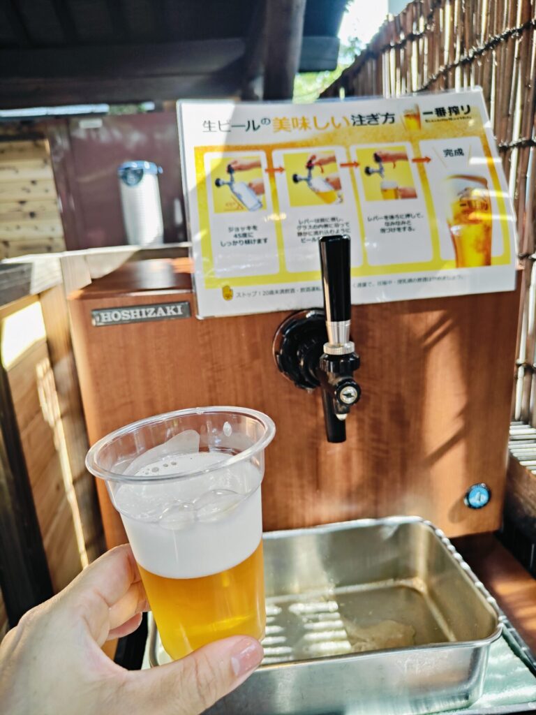 大分旅行　ゆふいん亭　ビールサーバー