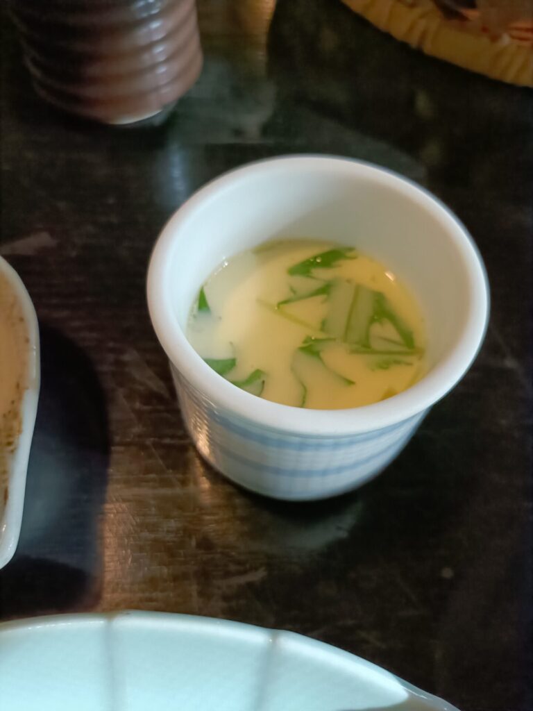 大分旅行　ゆふいん亭　朝食　茶わん蒸し