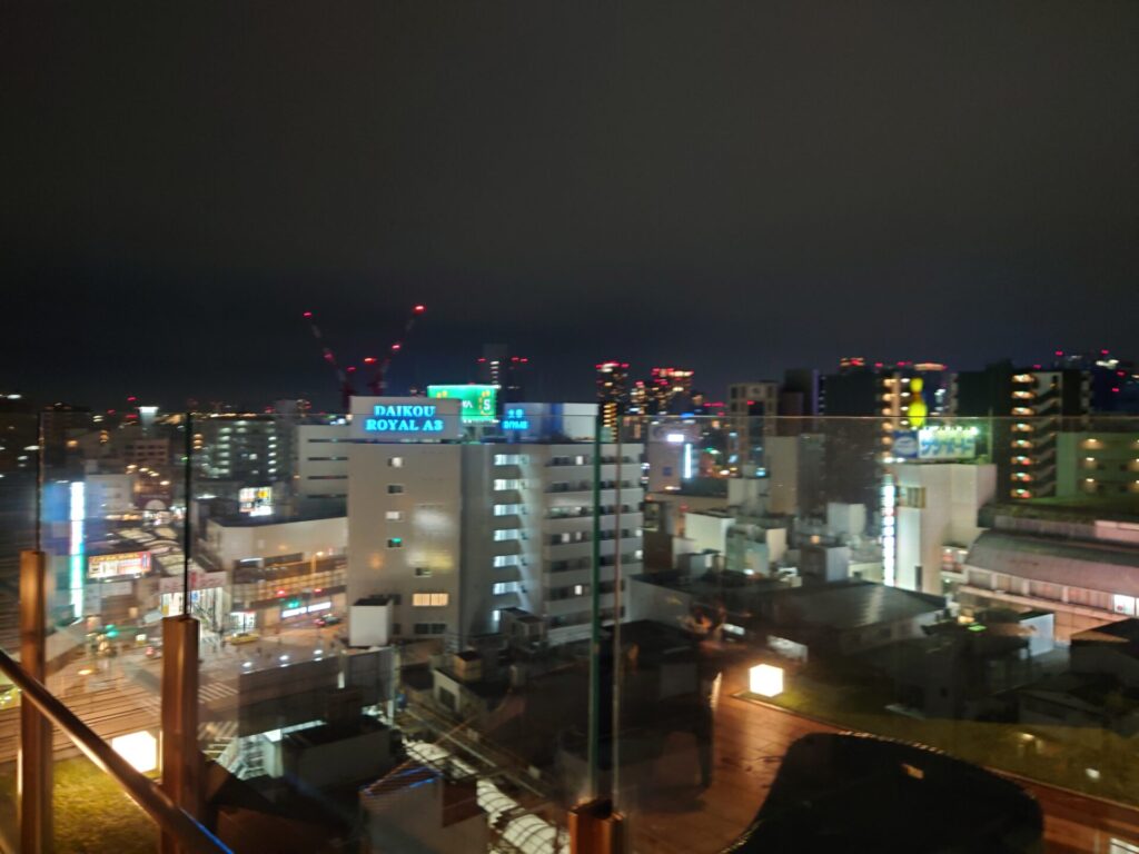 大阪ホテル　アスティルホテル十三　景色　夜景