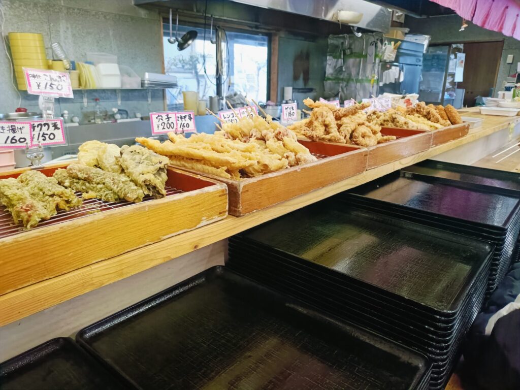 高松うどん　はな庄うどん　天ぷら