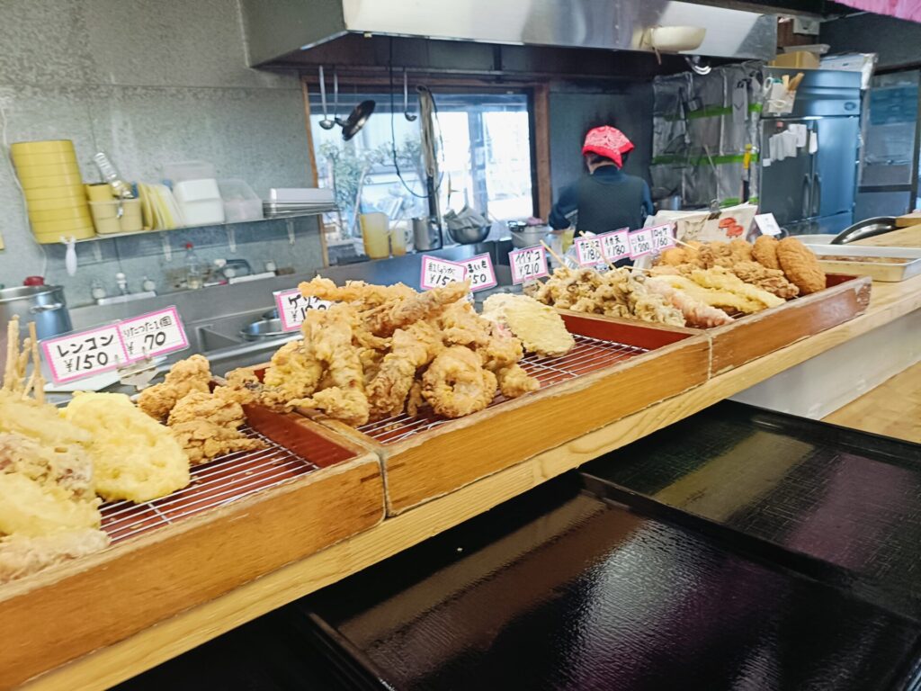 高松うどん　はな庄うどん　天ぷら