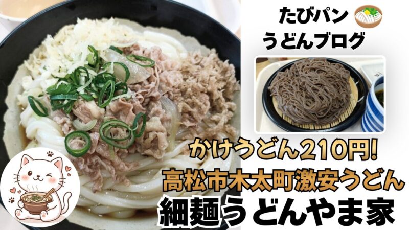 高松市木太町細麺うどんやま家を紹介するブログ