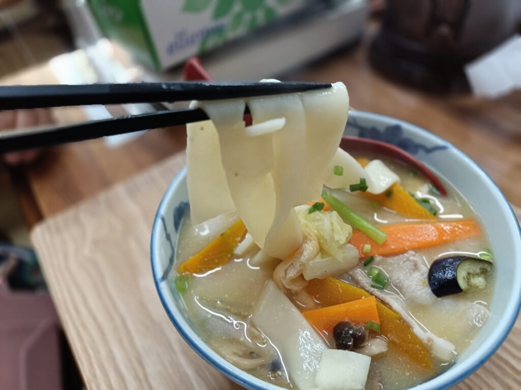 大分名物だんご汁　味処よね田　メニュー　だんご汁