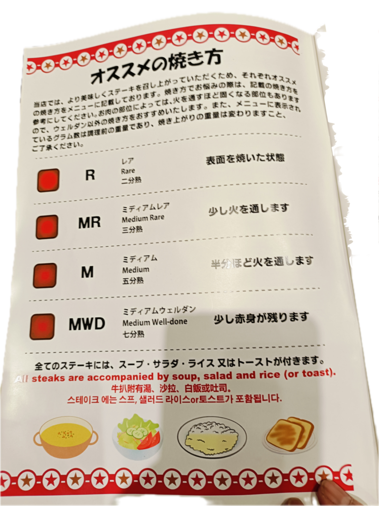 ステーキ88恩納店 メニュー