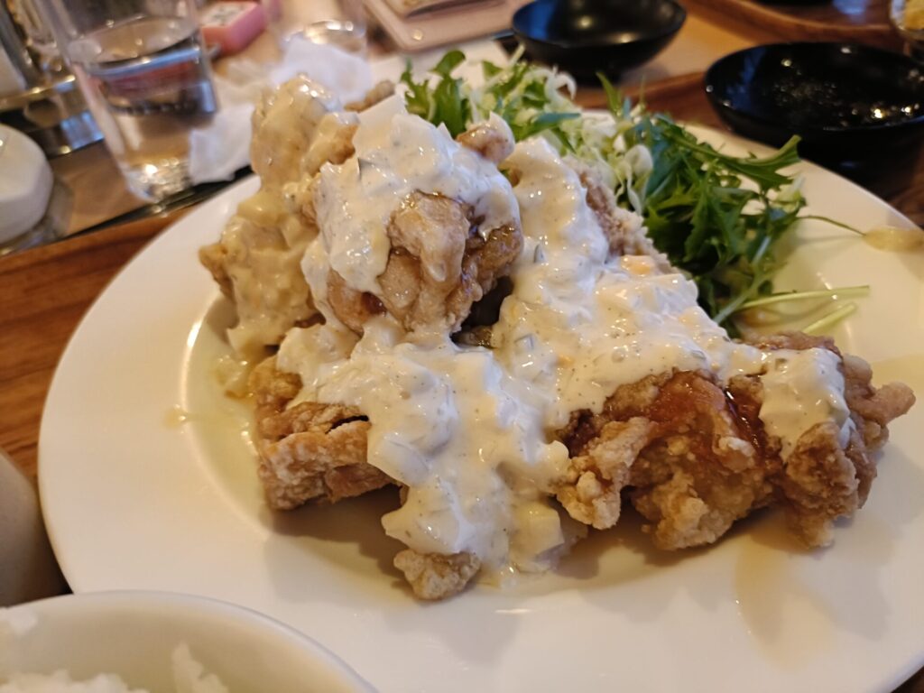 いやだに温泉 お食事処 チキン南蛮定食