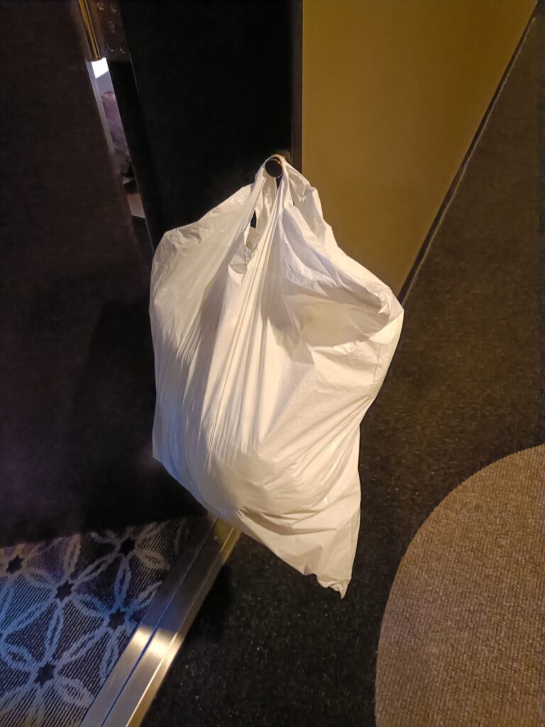 アパホテル六本木駅東 部屋 洗濯物