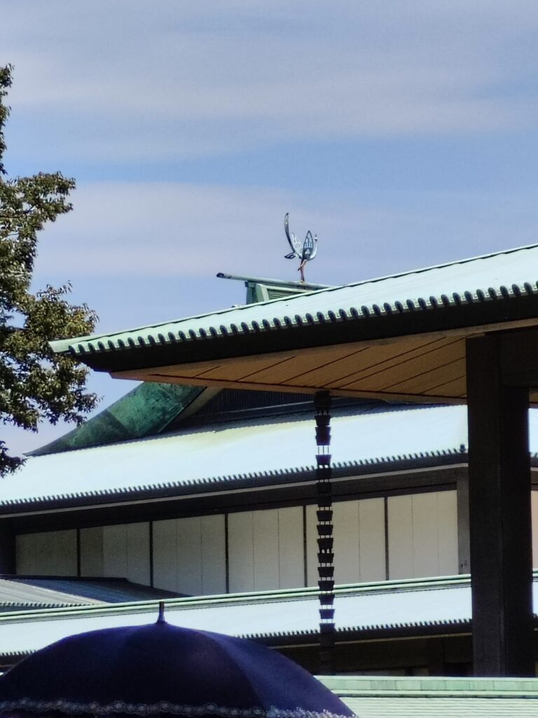 皇居参観　長和殿　瑞鳥