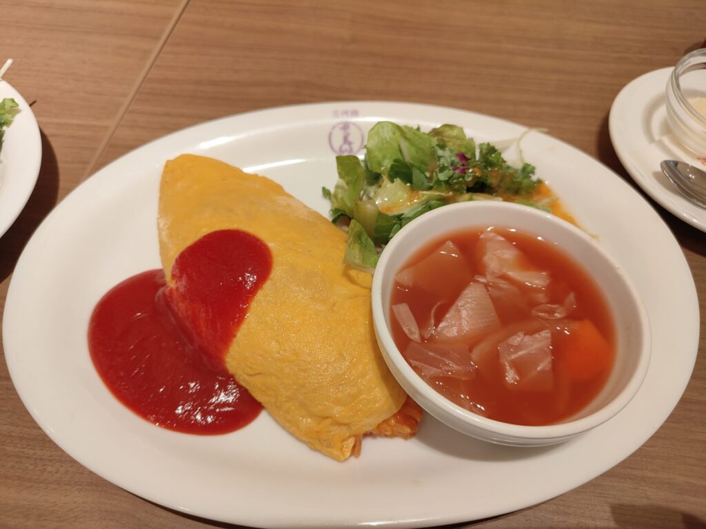 洋食やたいめいけん上野店　オムライスランチ