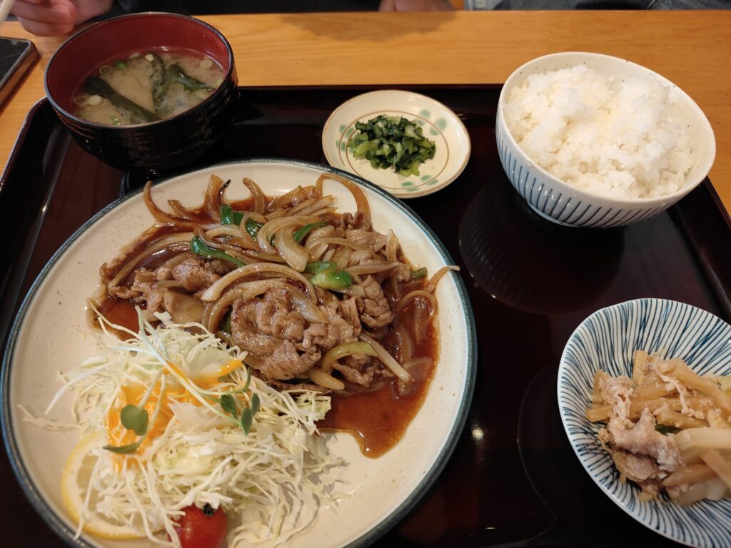 環の湯 食事 お食事処日だまり 焼肉定食