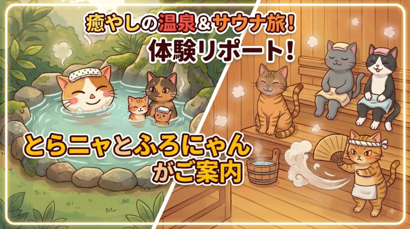 温泉やサウナ体験を紹介