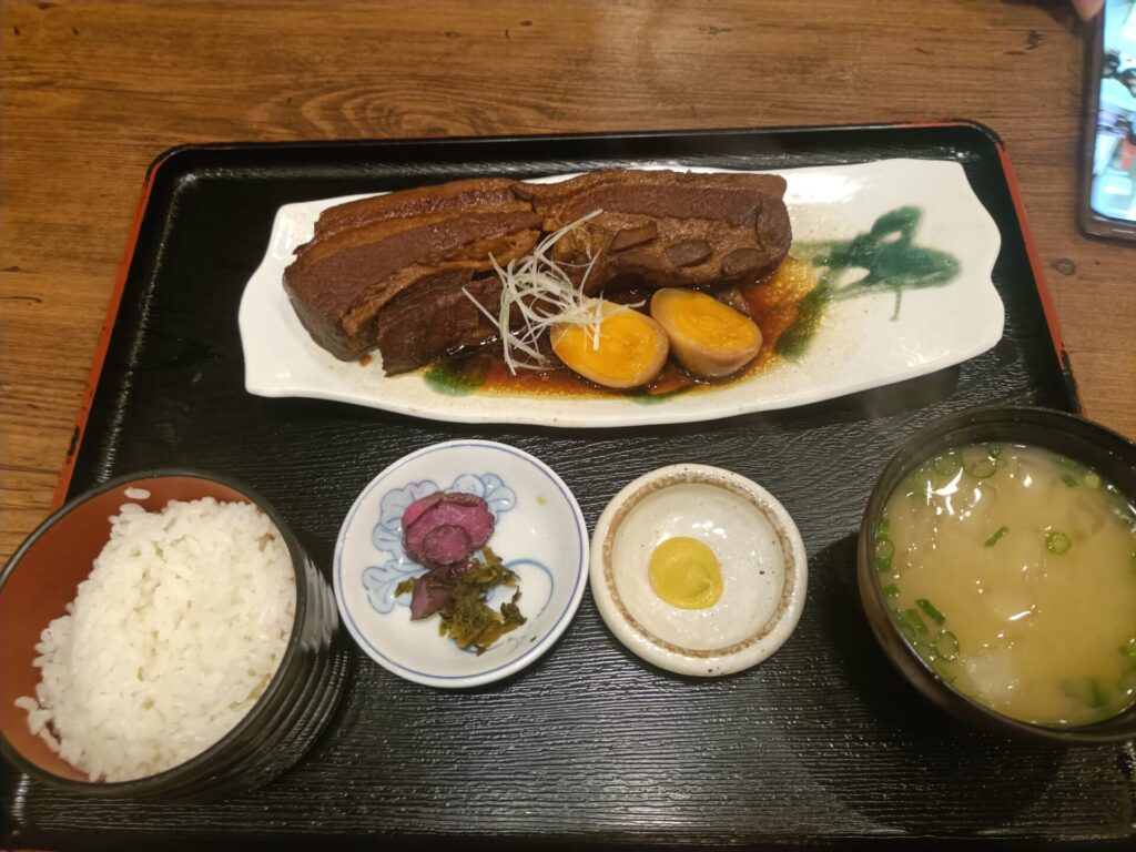 香川温泉 スーパー銭湯 四国健康村 食事 カフェレストランまごころ おすすめメニュー 豚の角煮定食