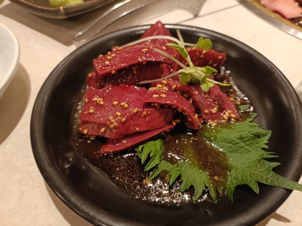 高松焼肉グルメ　焼肉丸惠（まるえ）松縄店　生ハツ