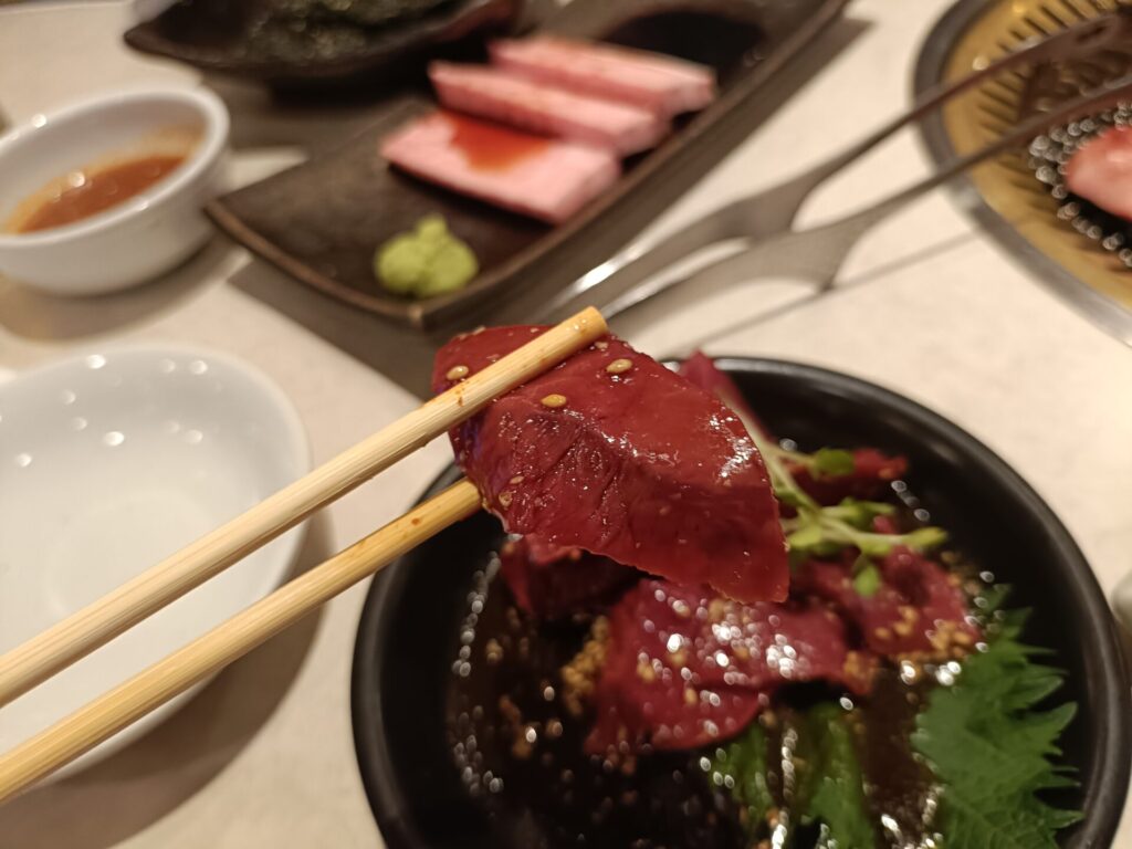 高松焼肉グルメ　焼肉丸惠（まるえ）松縄店　生ハツ