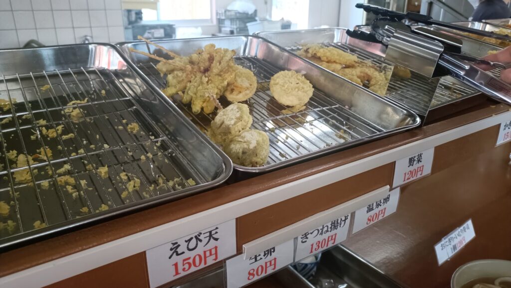 高松うどん　製麺七や西植田店　天ぷら