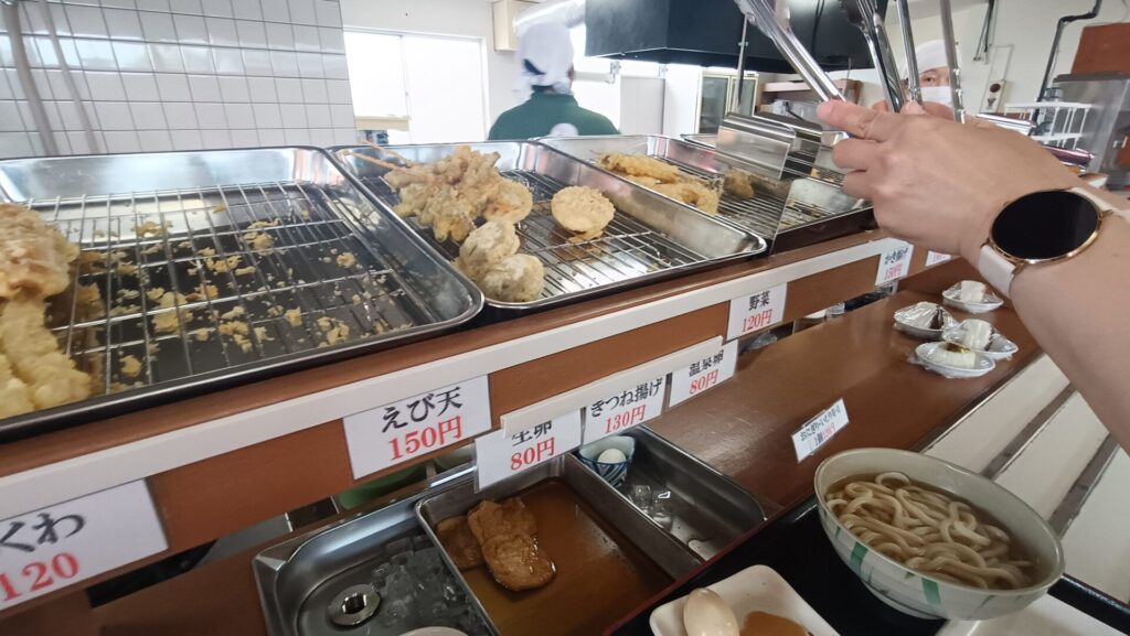 高松うどん　製麺七や西植田店　天ぷら