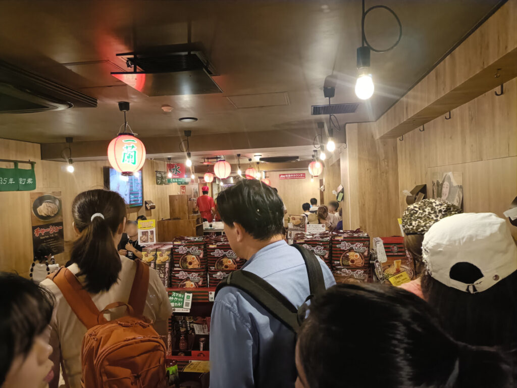 一蘭浅草店 店内
