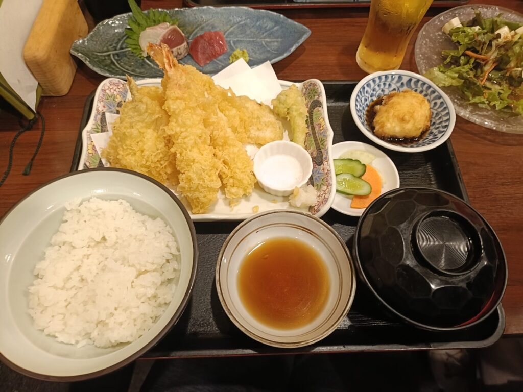 浅草グルメ　天ぷら　浅草天彩（あまいろ）　天ぷら定食