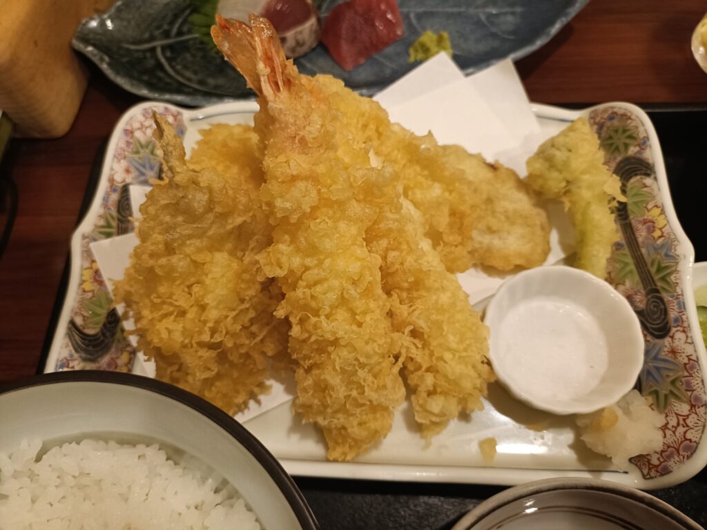 浅草グルメ　天ぷら　浅草天彩（あまいろ）　天ぷら定食
