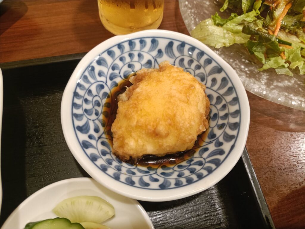 浅草グルメ　天ぷら　浅草天彩（あまいろ）　天ぷら定食　玉子の天ぷら