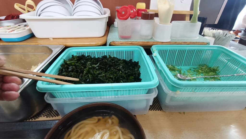 さか枝うどん春日店　無料トッピング