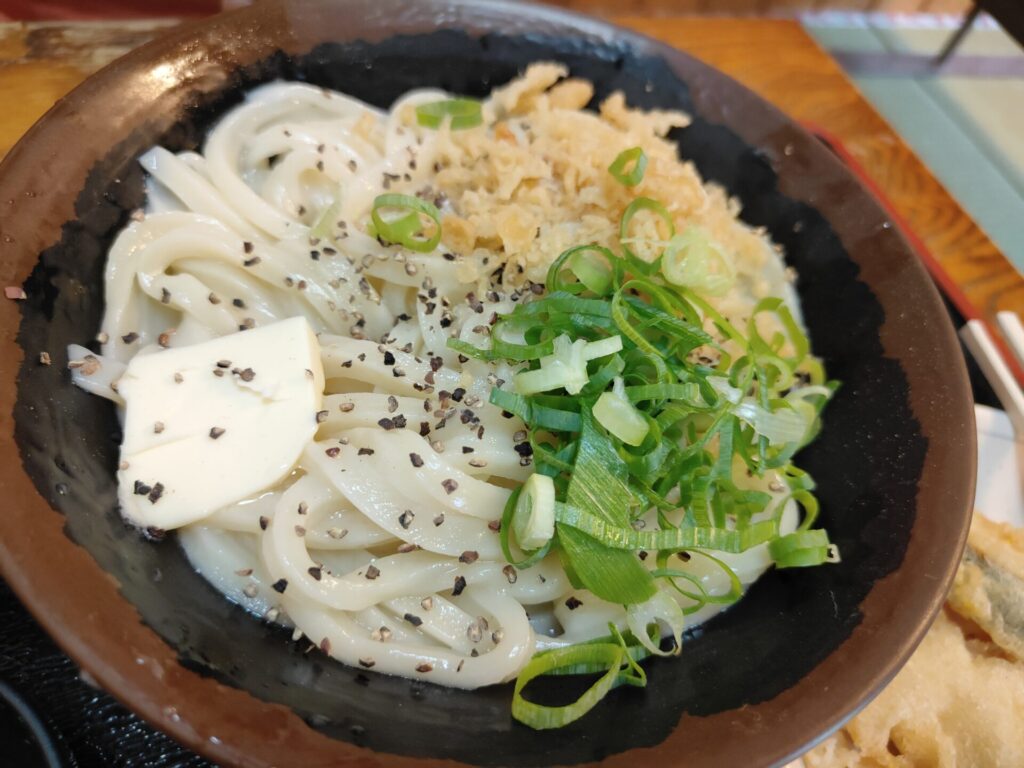手打ち十段うどんバカ一代　釜バターうどん