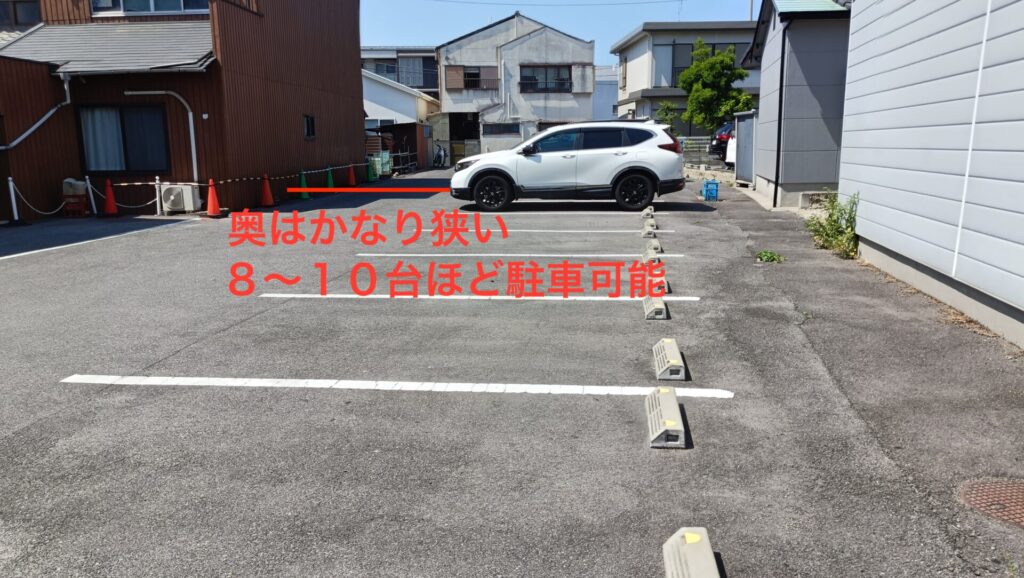 手打ち十段うどんバカ一代　駐車場