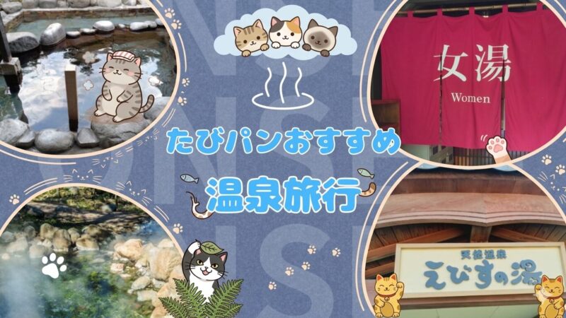 たびパンがおすすめする日帰り温泉旅行やホテルや旅館の温泉を紹介。