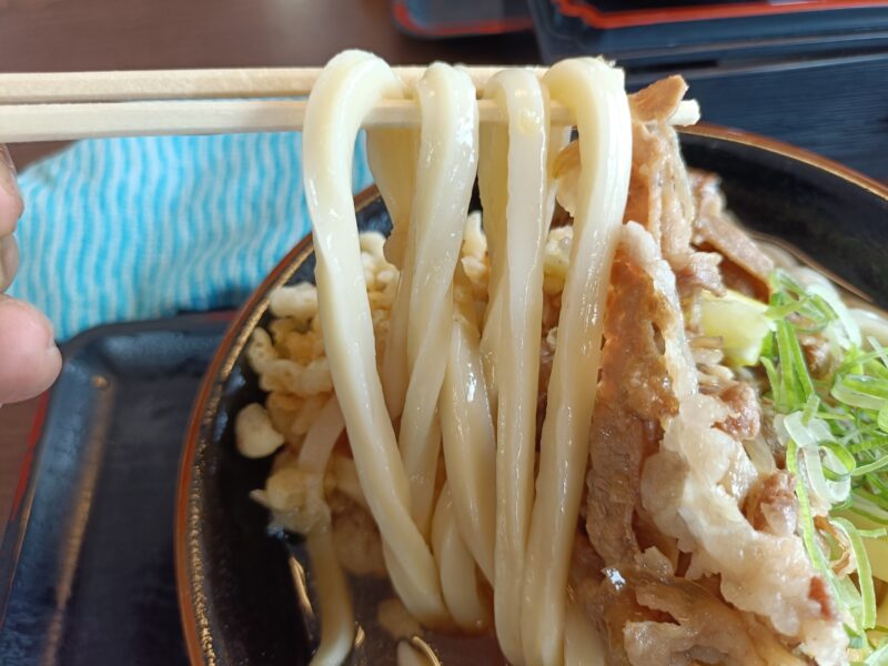 角がしっかり立ったラスボス級の極太ぶっかけ麺