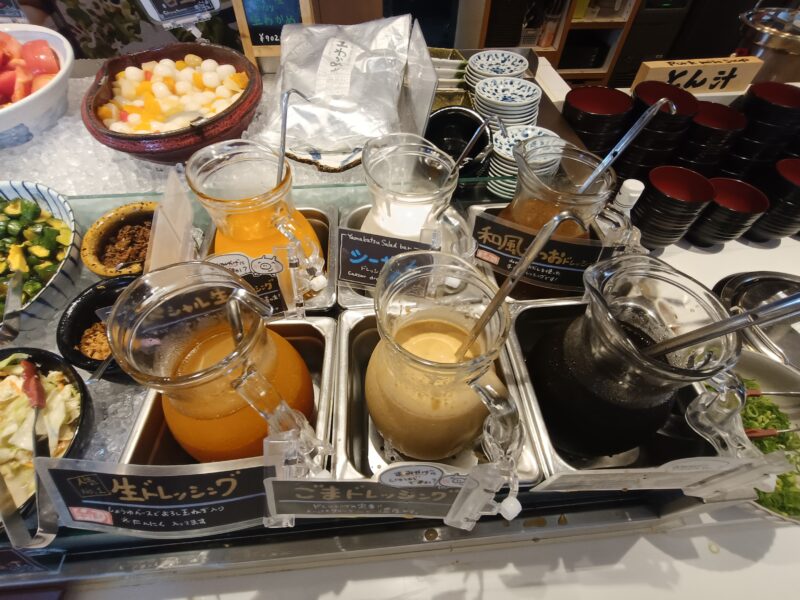 山かつ屋島店のドレッシング