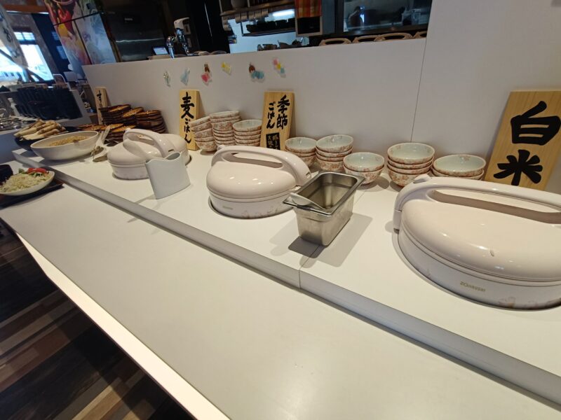山かつ屋島店のおかわりできるご飯コーナー