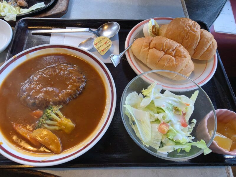 高知ステーキグルメ、やぽんすきで食べたシチュードハンバーグ