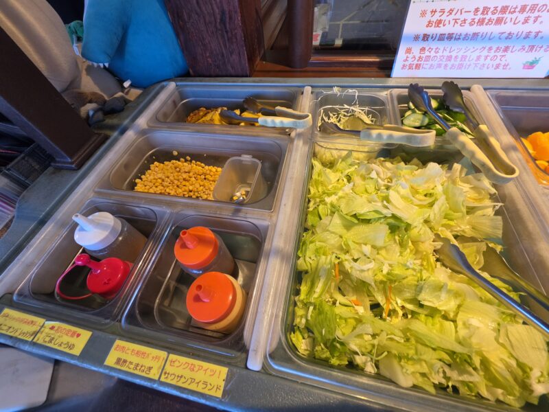 高知ステーキグルメ、やぽんすきのサラダバー